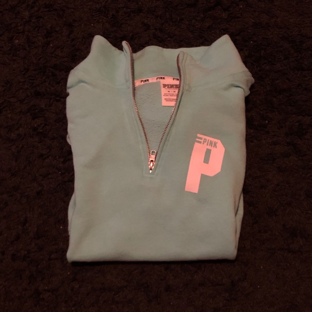 VS Pink Half-Zip Hoodie